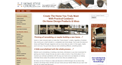 Desktop Screenshot of home-style-choices.com